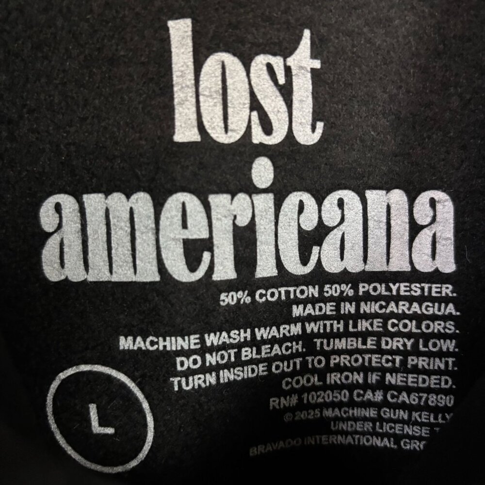 Machine Gun Kelly “Lost Americana” Graphic Hoodie Size Large - Picture 4 of 6